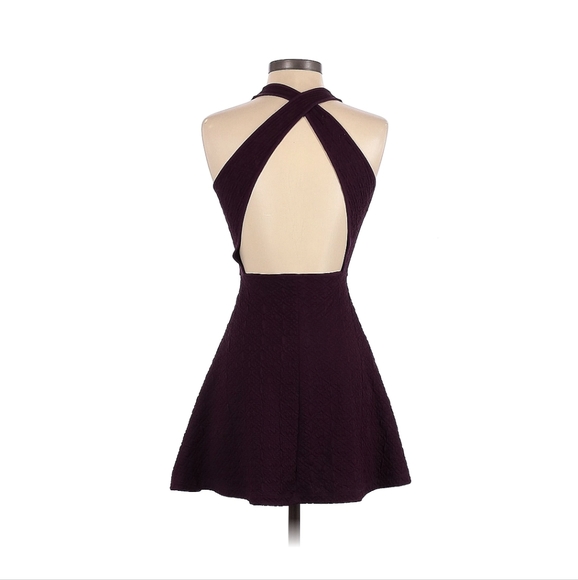 Deep purple silence and noise mini dress - Picture 5 of 5